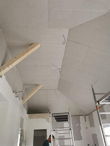 Tetőtér gipszkartonozás és hőszigetelés folyamata